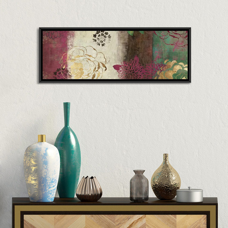 «Eden» par Asia Jensen, impression sur toile tendue, H 12 po x l 36 po x P 1,5 po, Cadre noir