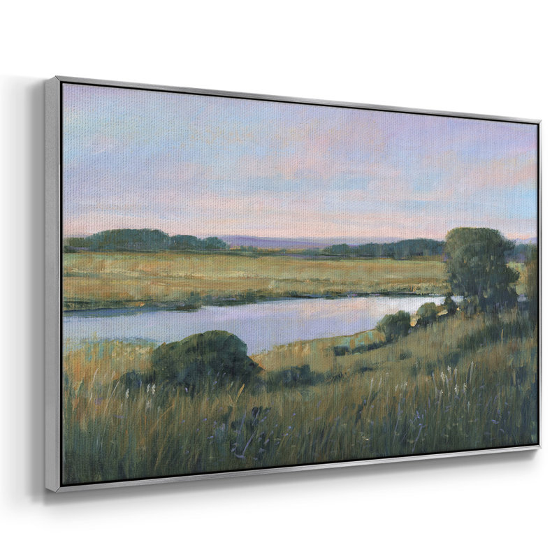 «Spring Marsh II», reproduction sur toile flottante, H 17 po x l 25 po x P 2 po, Argenté