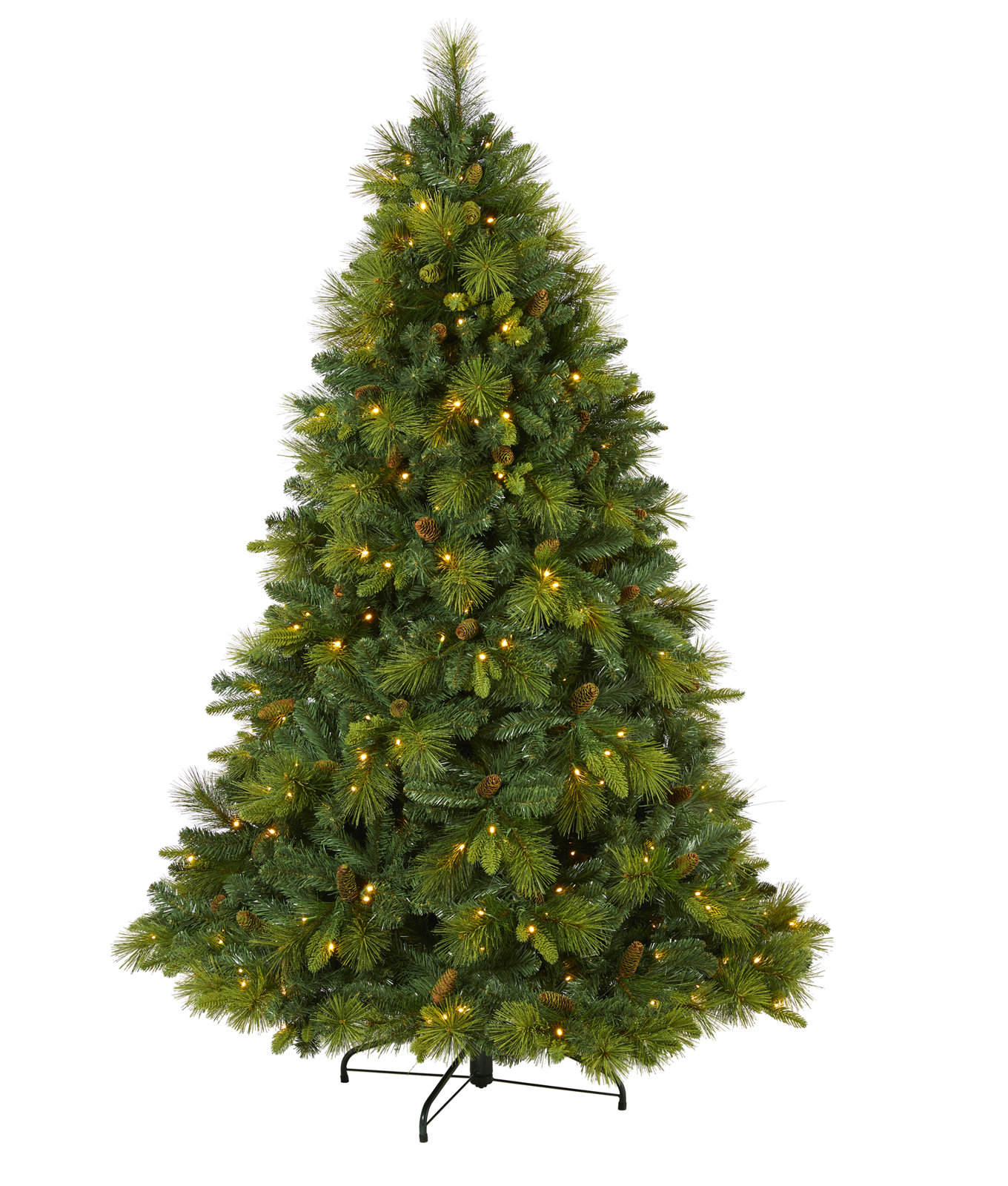 Easy Set-Up Lighted Pine Christmas Tree, 6.5' H