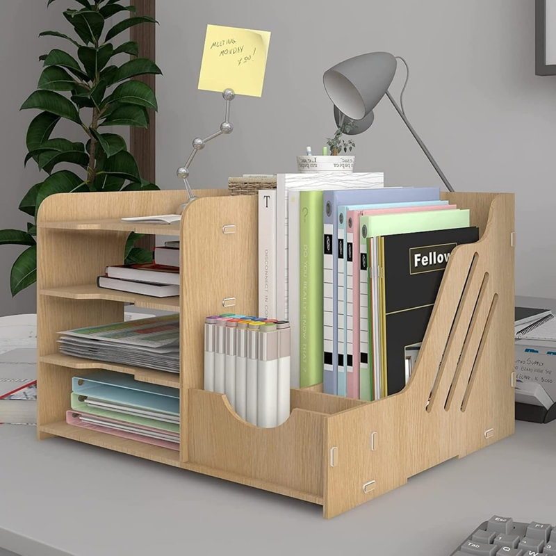 Solid Wood Desk Organiser