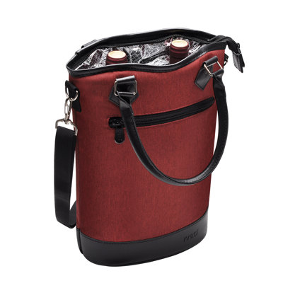 Tirrinia Two Bottle Carrier, Insulated Bottle Wine Carrier, Great Wine Lover Gift