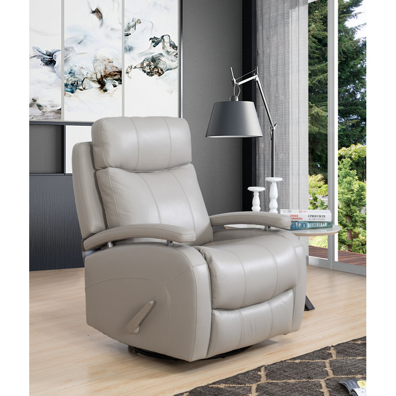 Tehya Swivel Recliner, Cream