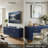 69" Fluted Sideboard Buffet Cabinet with 2 Drawers & 4 Doors, Soft-Close Hinges, Modern Accent Cabinet-509294532
