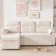 84'' Upholstered Sleeper Sofa L Shape Sofa Bed With Storage and USB