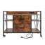 Classeur L 40,55 "avec 2 tiroirs verrouillables, station de charge et tablettes réglables, armoire de rangement pour bureau à domicile