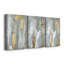 «Textured Neutrals and Gold I», ensemble de 3 toiles tendues-282486345