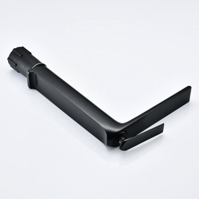 Modern Bathroom Faucet In Matte Black - Single Hole Single High Arc. Solid Brass Crafted, Rust & Corrosion . Large-Flow Spout And Smooth Ceramic Disc Cartridge. For Residential Bathrooms Black.