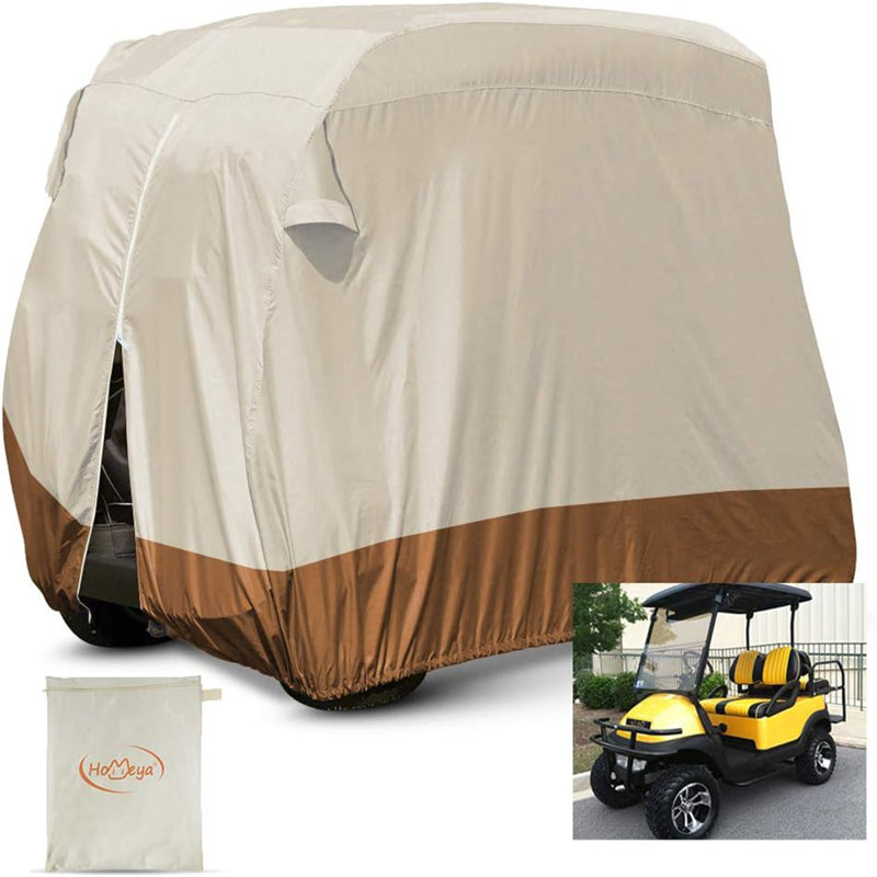 Beige Golf Cart Cover