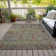 Machine Washable Indoor/Outdoor Xhevrie Green Rug