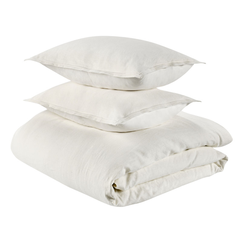 Talia Duvet Cover Set, Ivory, Queen