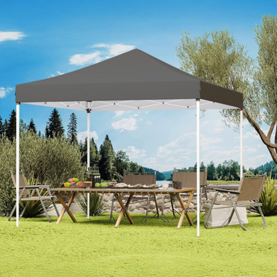 Tente d'auvent 10X10 Pop Up, Oxford 420D imperméable et protection UV, sac de transport, pour camping Party Beach