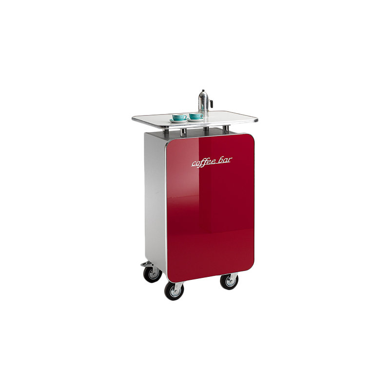 Yasmine 65cm Home Bar, Red
