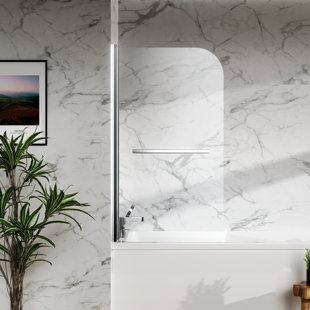 31"X55" Bathtub Screen Framless Shower Door