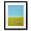 Bird on a Fence Framed Print