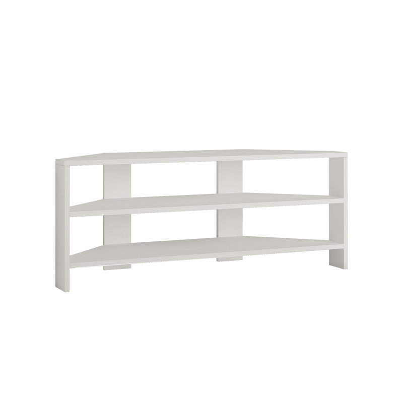 Beene TV Stand for TVs up to 49" Stylish Corner Media Unit, White