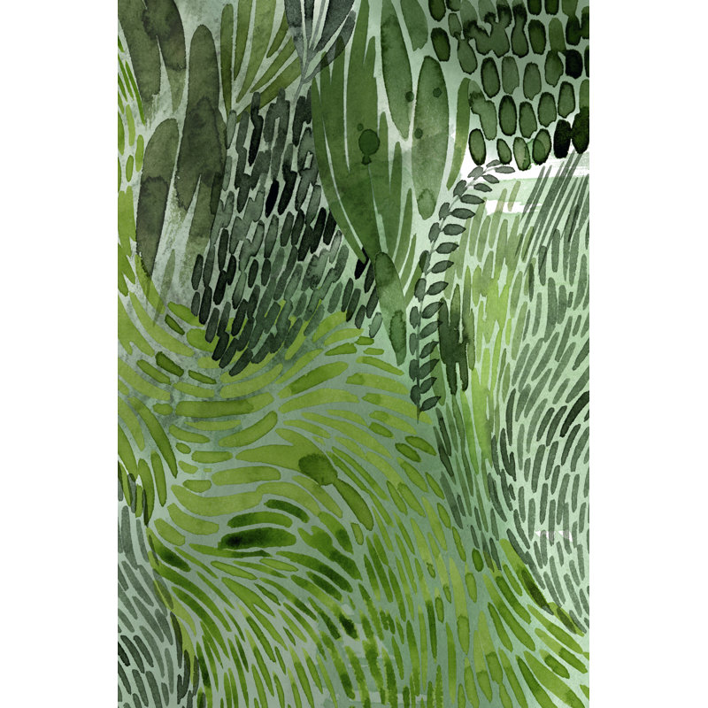 Upright Greenery I by Grace Popp - Painting, Wrapped Canvas, 91 cm H x 61 cm W