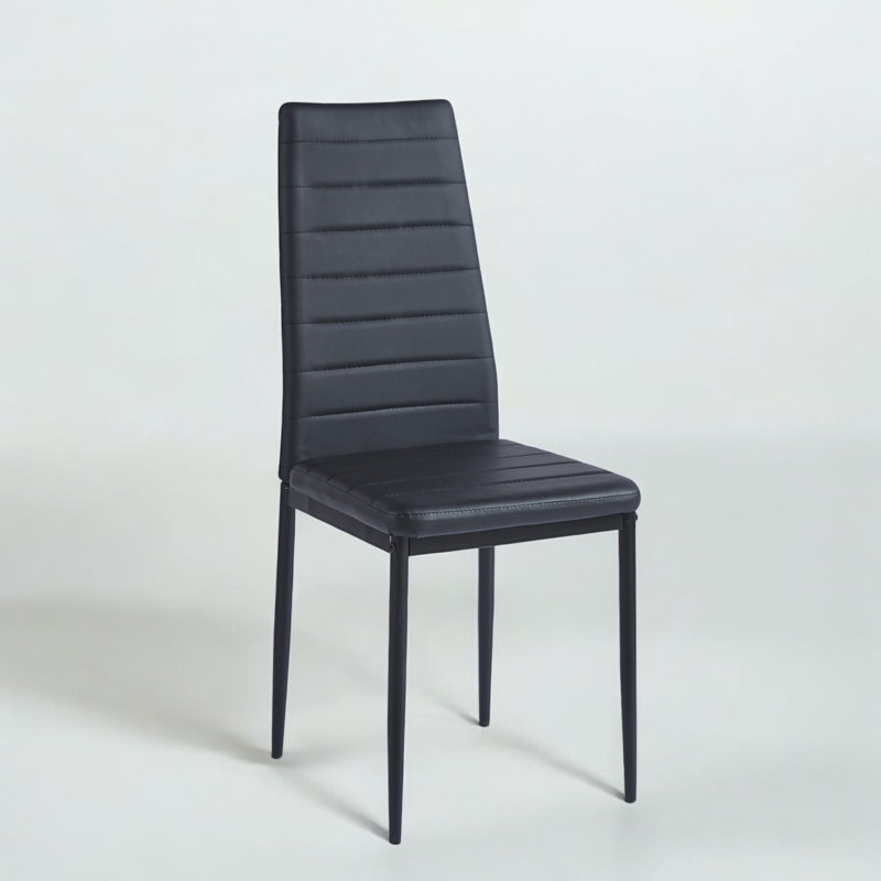 Chaise d'appoint Ailigael, Noir, 1