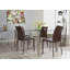 Chaise empilable en métal et similicuir H 18,5 po Sokol-377220630