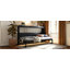 Lit escamotable moderne pliant sur le côté avec motif imprimé tendance, éclairage DEL sous le lit et prise USB intégrée-456767836-456767837