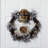 Halloween Skull in Plaid Mesh Wreath
