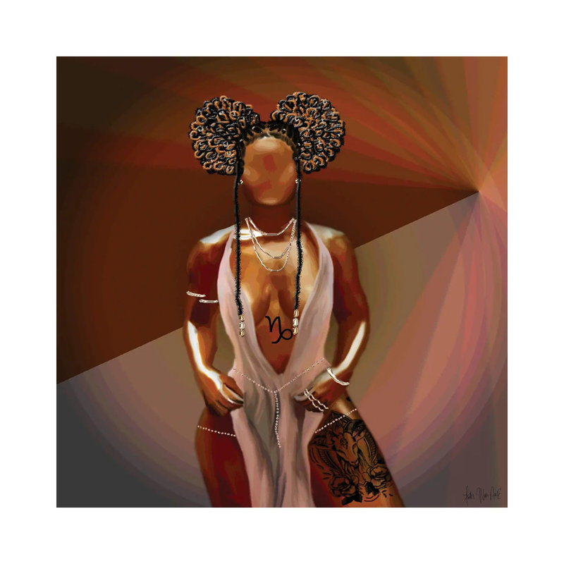 Capricorn by Faith With An E - Wrapped Canvas Print, 30.48 cm H x 30.48 cm W