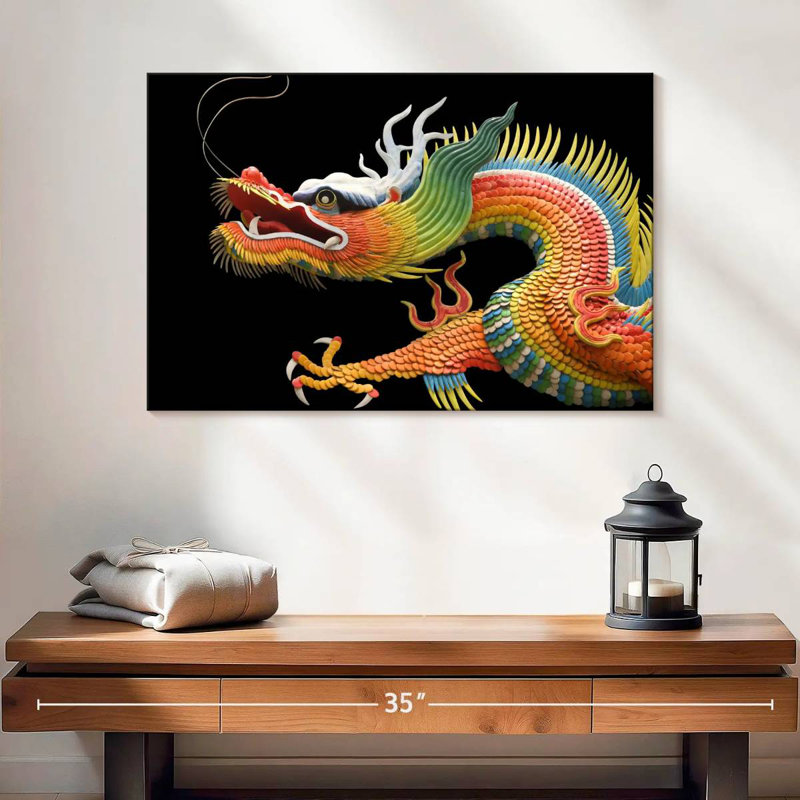 Traditional Dragon, 16" H x 24" W