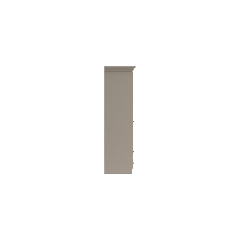 Adnan 2 Door Manufactured Wood Wardrobe, Fired Earth