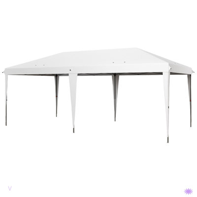 Pop Up Canopy Tent, Heavy Duty Tent For Parties, Outdoor Instant Gazebo Sun Shade Shelter With Carry Bag For Catering, Events, Wedding, Backyard BBQ