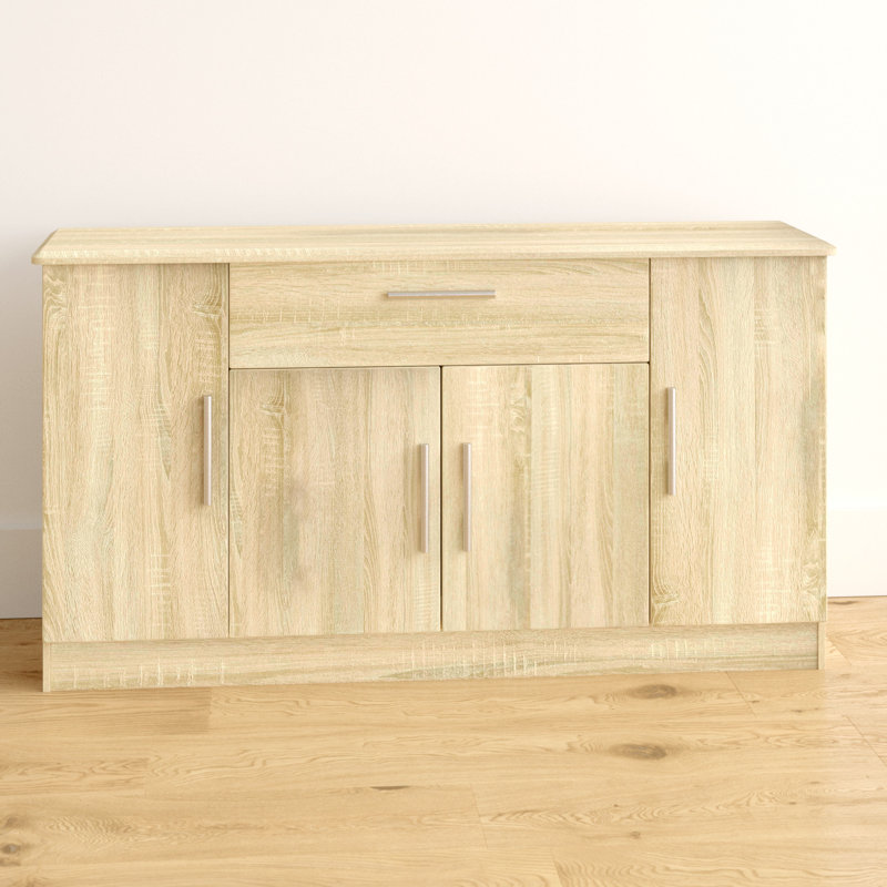 Rau 146.5cm Sideboard, Black Gloss