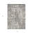 3' X 5' Ivory Charcoal And Beige Geometric Washable Indoor Outdoor Area Rug