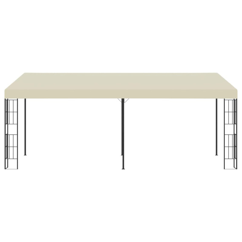 Metta 1.18m x 2.36m Steel Patio Gazebo, Cream