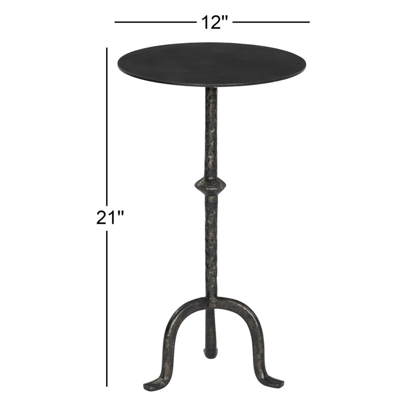 Jocelyn End Table, Raw Black