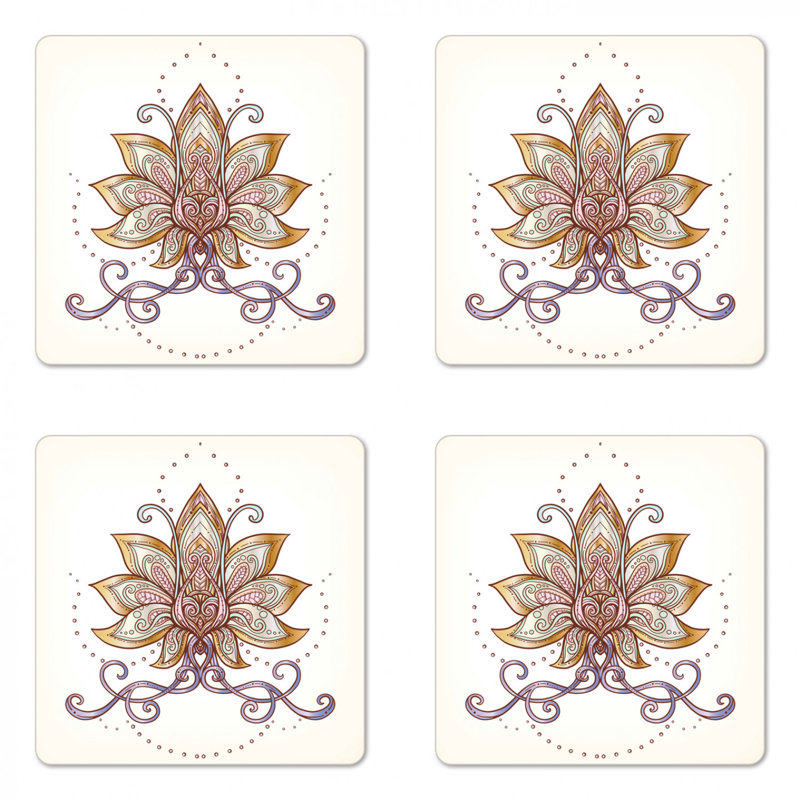 Sous-verre lotus