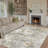 Elroy Modern Abstract Machine Washable Area Rug with Non-Slip Backing-1524795935