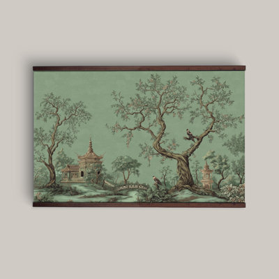 Tapisserie «Chinoiserie», décoration murale encadrée