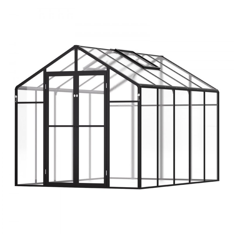 Serre de jardin en polycarbonate pour l'extérieur, 113.76" 