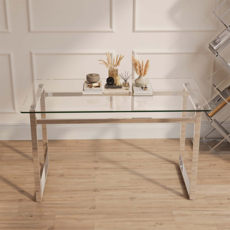 Table de salle à manger Modern, Transparent / Silver