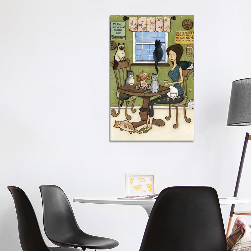 Meow by Jamie Morath - Wrapped Canvas Print, 101.6 cm H x 66.04 cm W x 1.91 cm D