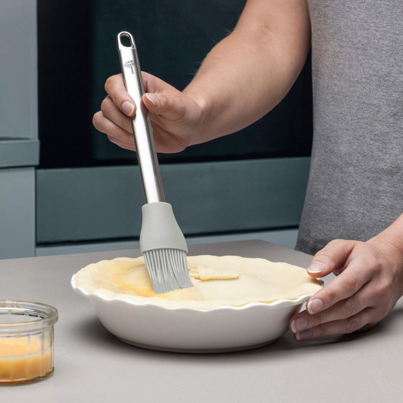 Zeal Silicone Manual Meat Basting Brush, Grey