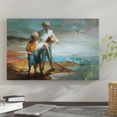 " Boys On The Beach " Oil