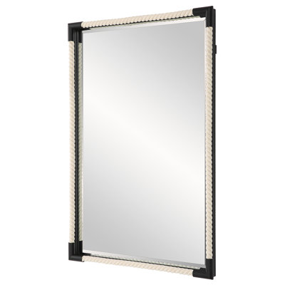 Alleva Wood Flat Wall Mirror
