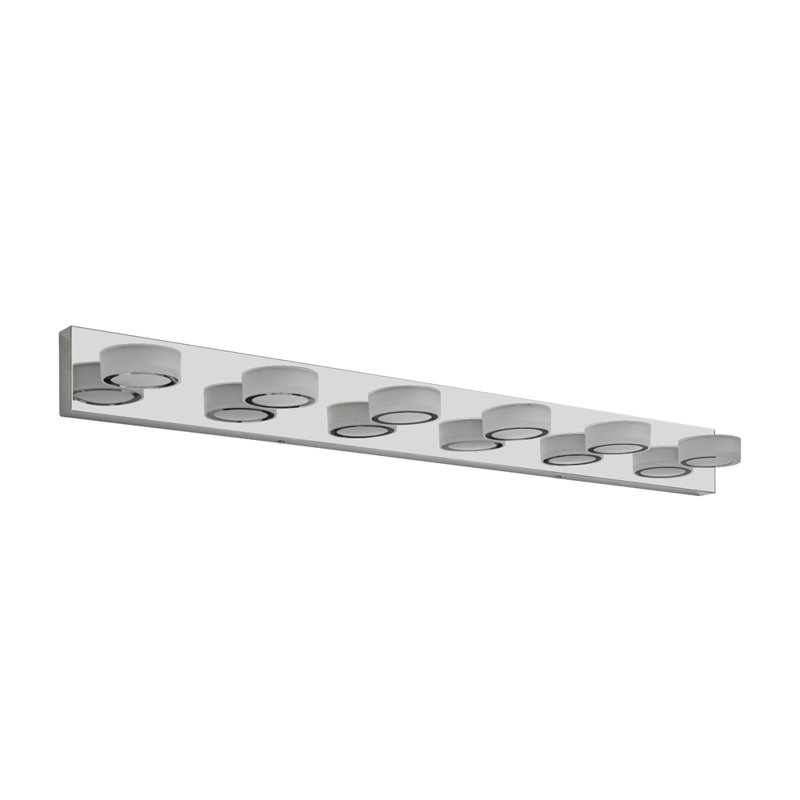 Luminaire de salle de bain 45 po à 6 lumières DEL moderne 45 po pour salle de bain, H 4,31 po x l 44,91 po x P 5,21 po