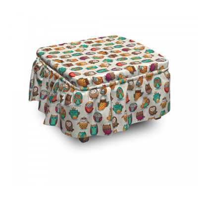 Box Cushion Ottoman Slipcover