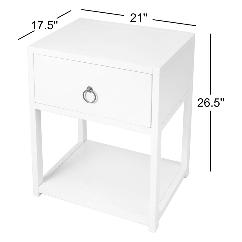 Lark End Table, Navy Blue