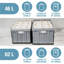 Bac de rangement pliable (avec couvercle), 3 bacs pliables en plastique empilables de 62 L (16 gallons), peut contenir 100 lb par bac - Clevercrate pour mur solide-1656687377-1656687471