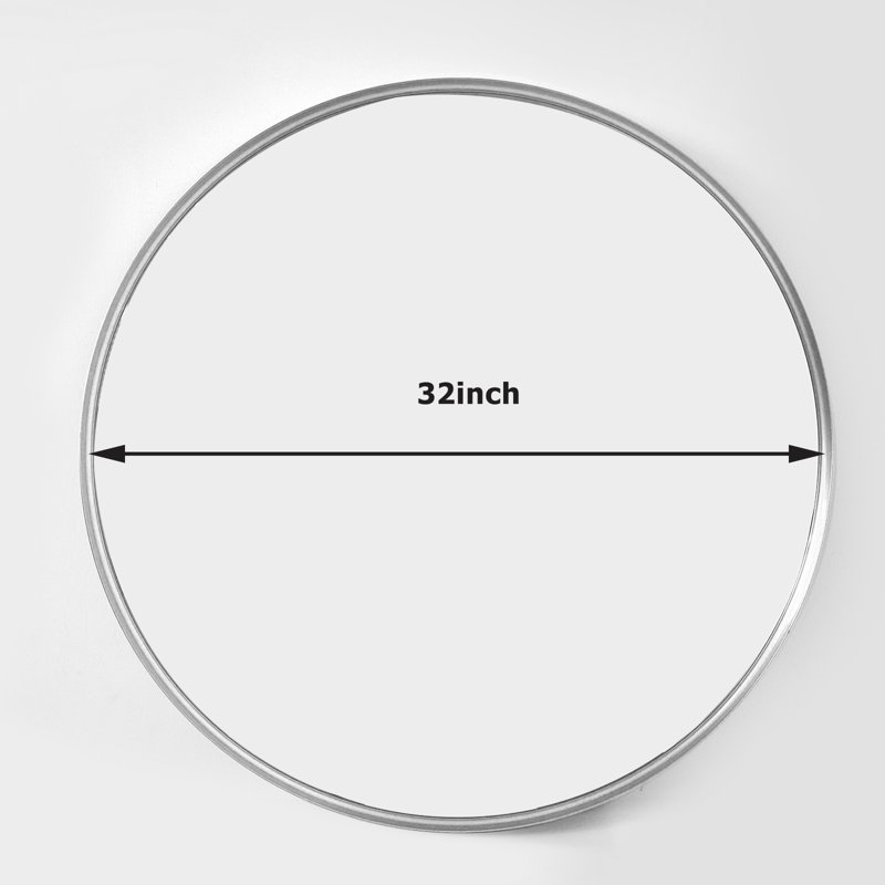 Miroir de salle de bain Mordern-Design, H 32 po x l 32 po