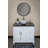 Eden Bath 14'' White Stone Circular Bathroom Sink