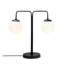 Lampe de table noire 23,23 po Yvaine