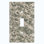 Patterned 1 - Gang Toggle Light Switch Standard Wall Plate