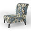 Fauteuil de chambre rembourré Blue Coastal Dreams